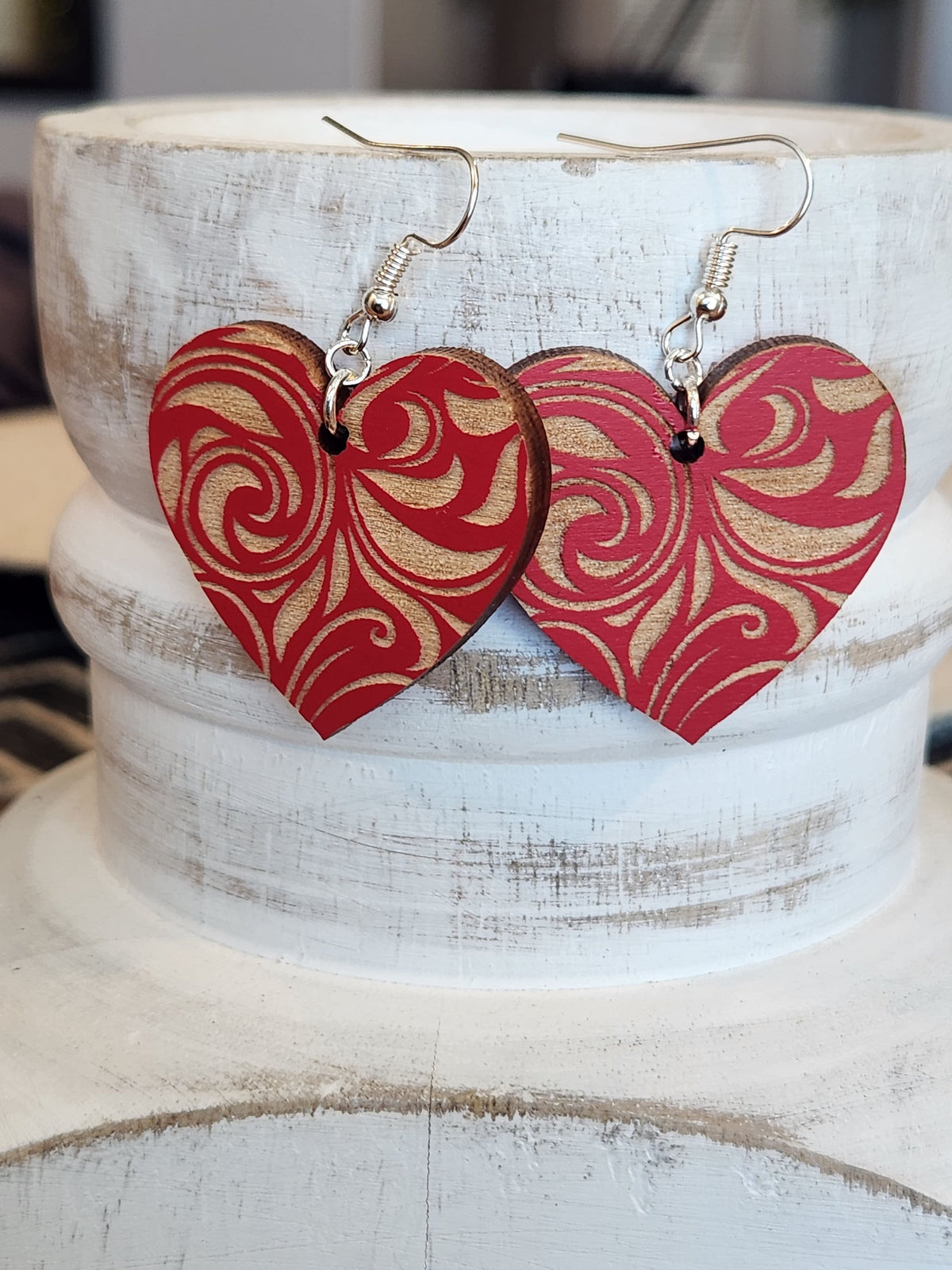 Paisley Engraved Hearts