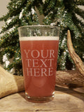Custom Engraved Pint Glass: Personalized Beer Glass, Groomsmen Gift