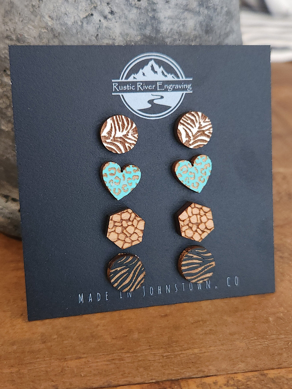 Animal Print Studs