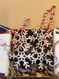 Small Weathered Snowflake Tag Sets