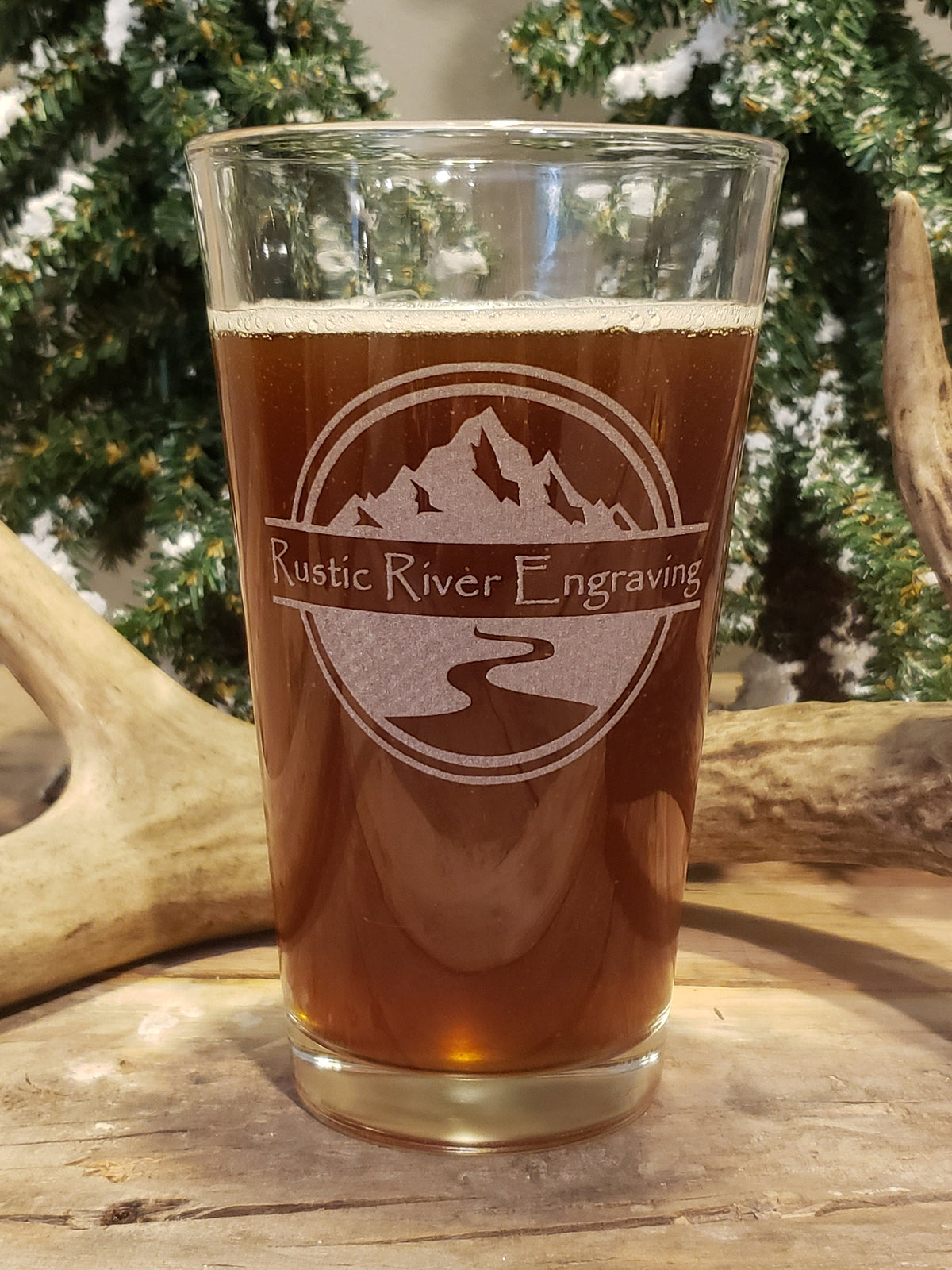 Custom Engraved Pint Glass: Personalized Beer Glass, Groomsmen Gift