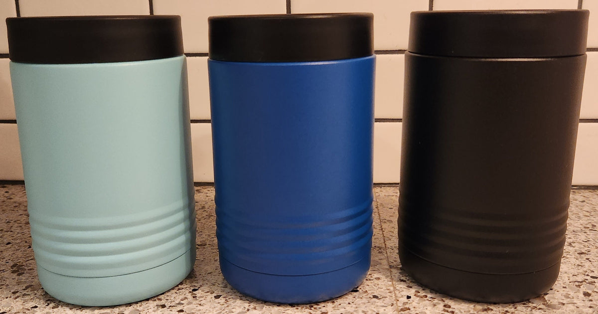 Personalized Stainless Steel Can Cooler (individual or bulk quantities for businesses/conferences)