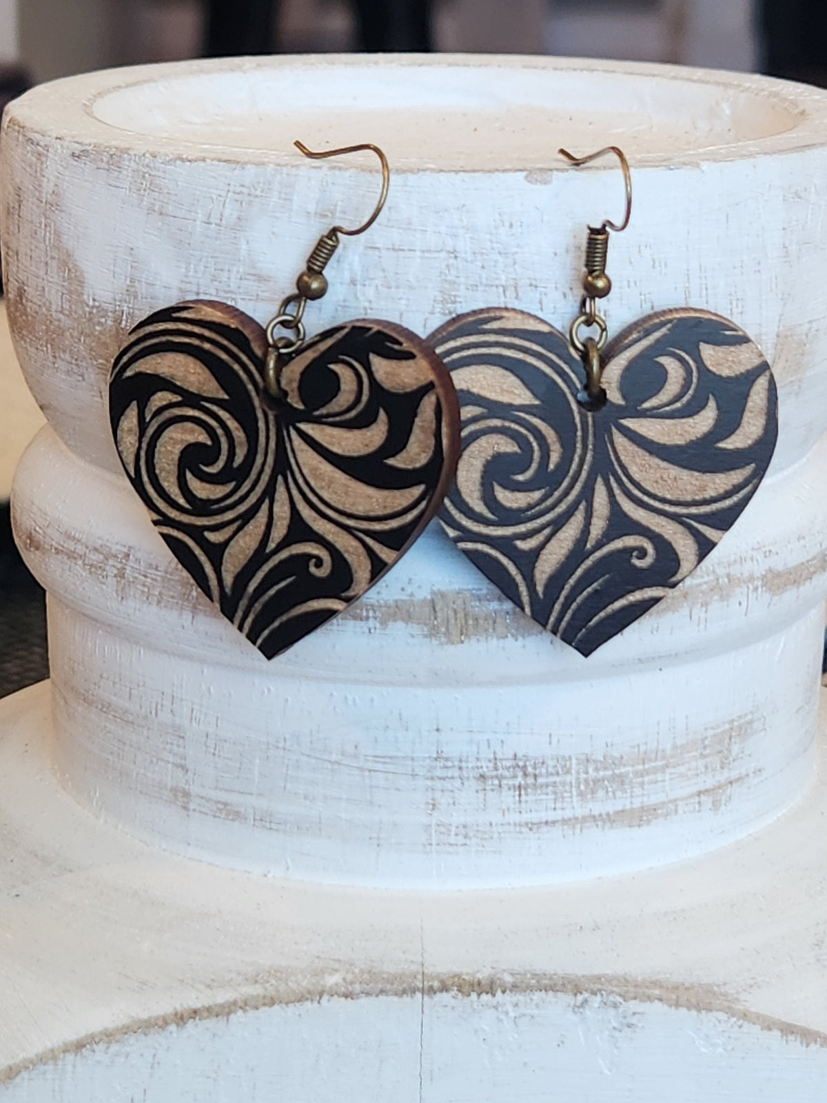 Paisley Engraved Hearts