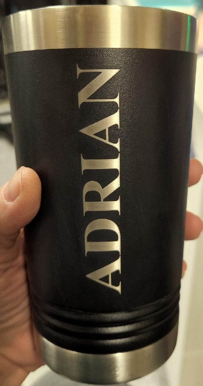 Personalized 16oz stainless steel tumbler, laser engraved tumbler (individual or bulk orders)